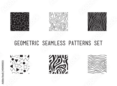 Universal vector lineal geometric seamless pattern
