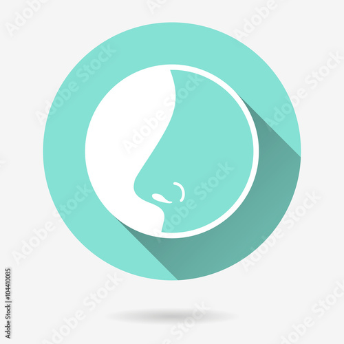 Nose  - vector icon.