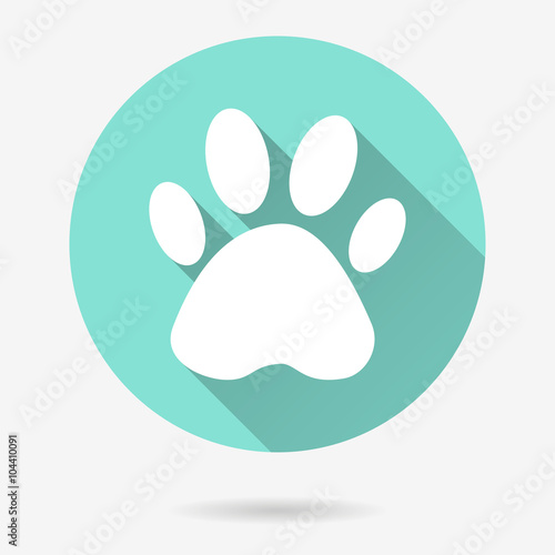 Paw - vector icon.