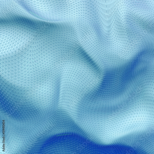 Abstract 3D pale blue net cloth background