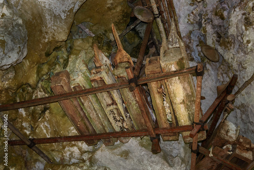 ?ollection of very old coffins in Londa.Tana Toraja, South Sulawesi, Indonesia
