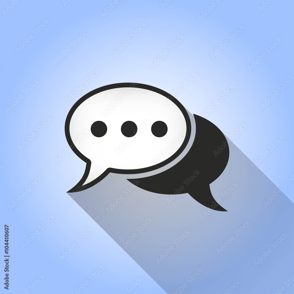 Obraz premium Chatting - vector icon.
