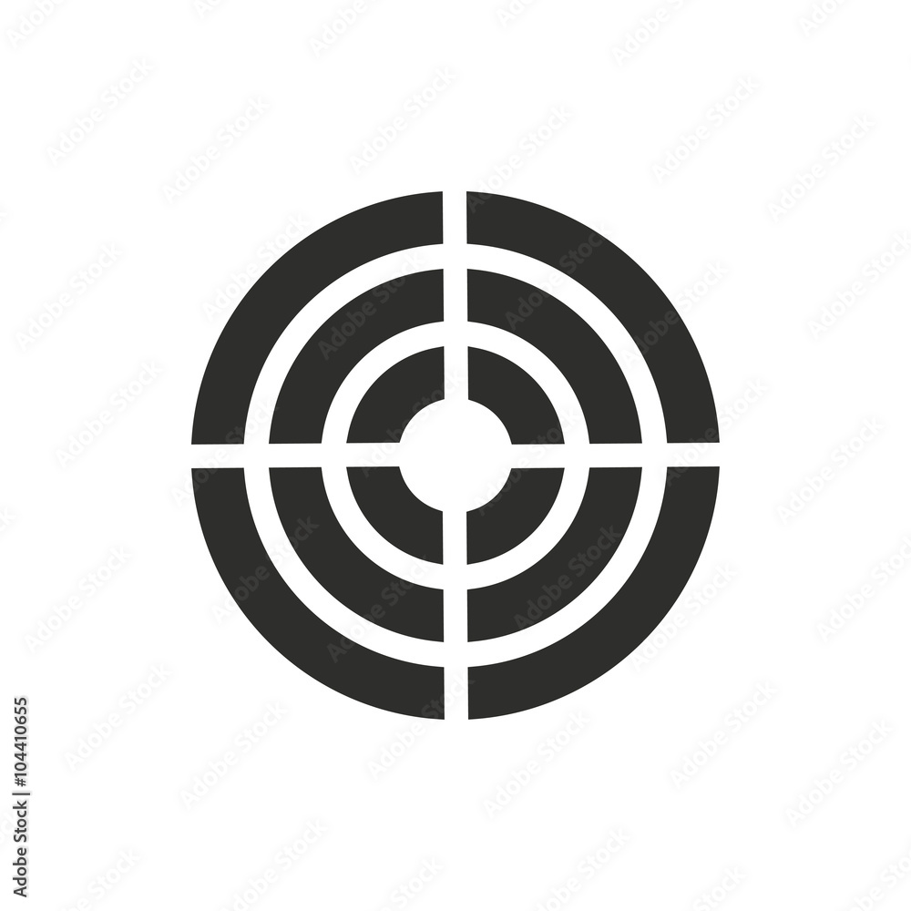Aim - vector icon. Aim - vector icon.