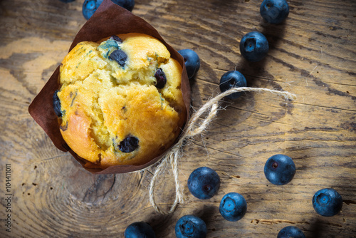 Delicious looking blueberry muffin