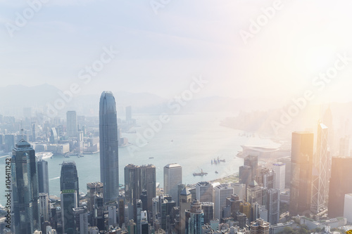 Wallpaper Mural China, Hong Kong, Victoria Harbour and Kowloon Torontodigital.ca