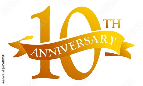 10 Year Ribbon Anniversary 