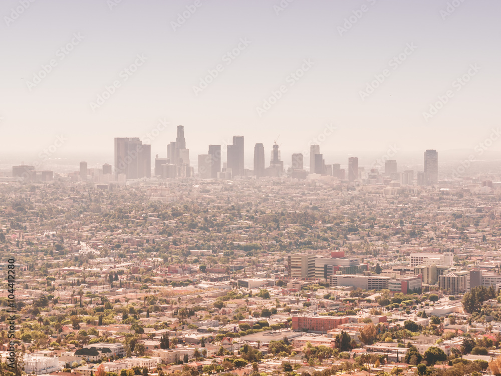 LA cityscape, USA