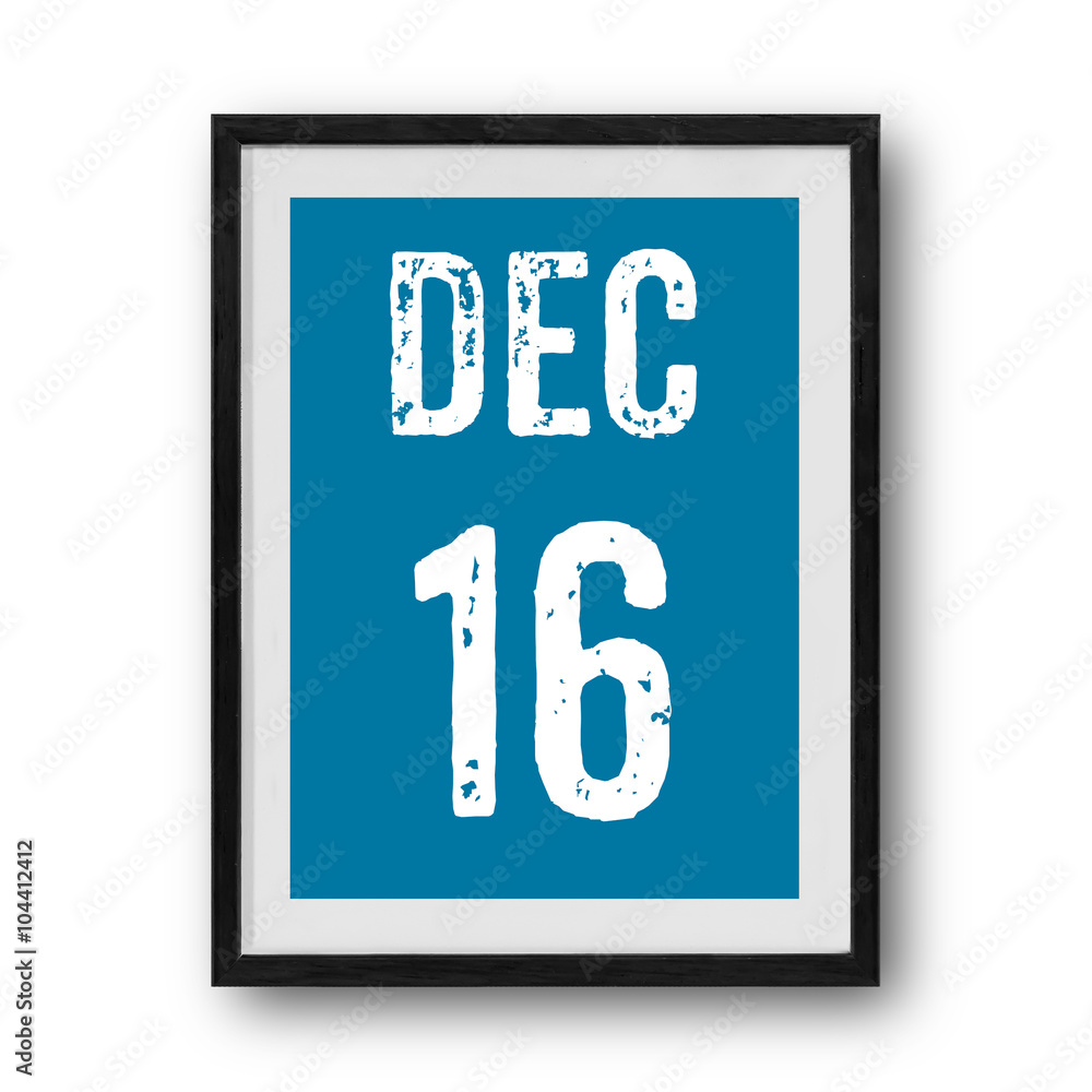 december calendar on the photo frame december calendar on the photo frame