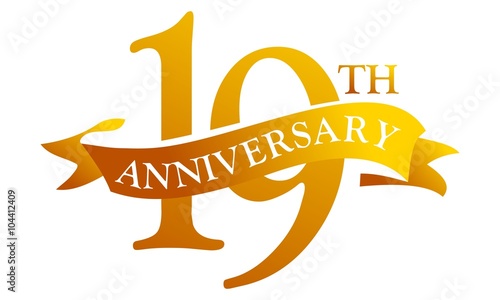 19 Year Ribbon Anniversary 