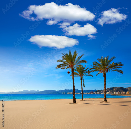 Fototapeta Naklejka Na Ścianę i Meble -  Cullera Playa los Olivos beach Valencia at Spain