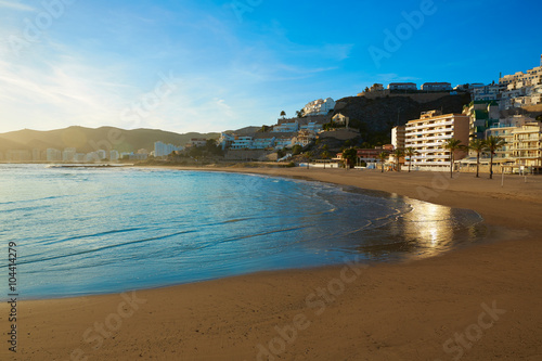 Cullera Playa los Olivos beach sunset in Valencia