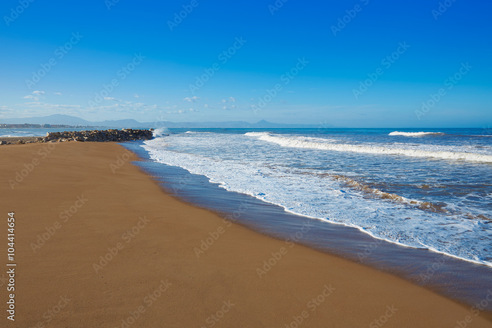 Denia beach Las Marinas in Alicante Spain