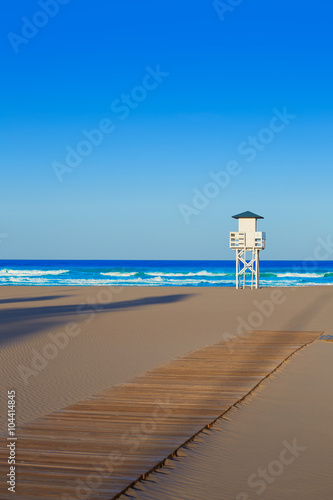 Gandia beach in Valencia of Spain