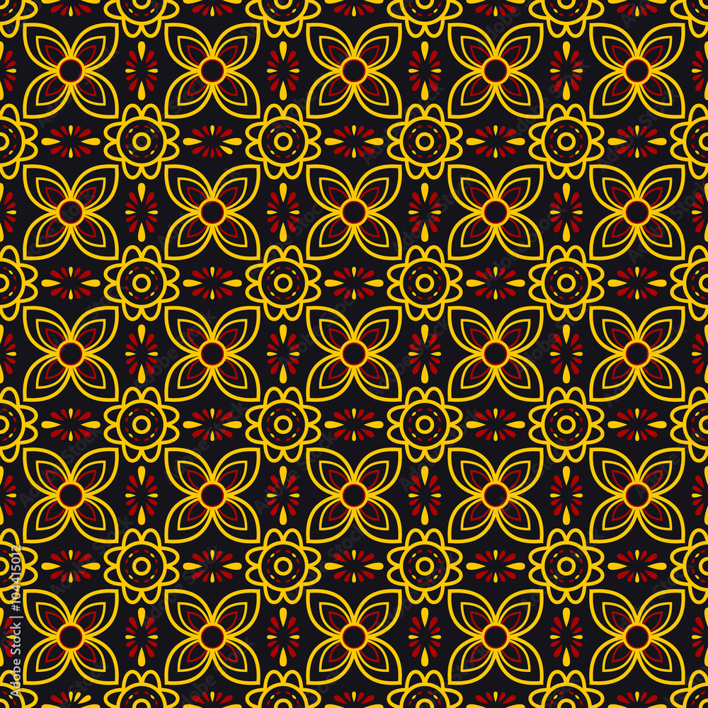 Obraz premium Batik Seamless Pattern