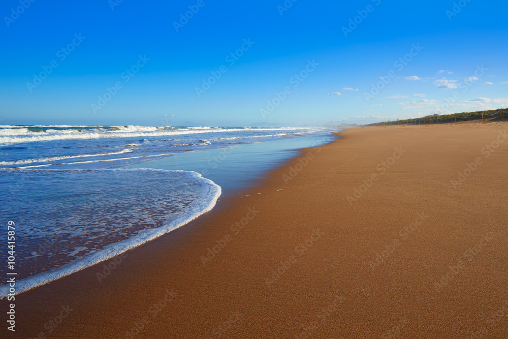 Tavernes de Valldigna beach dunes in Valencia