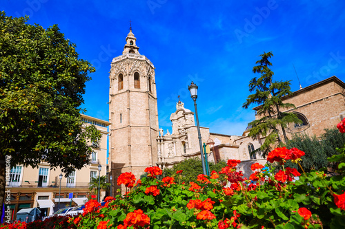 Valencia Cathedral and Miguelete tower Micalet photo