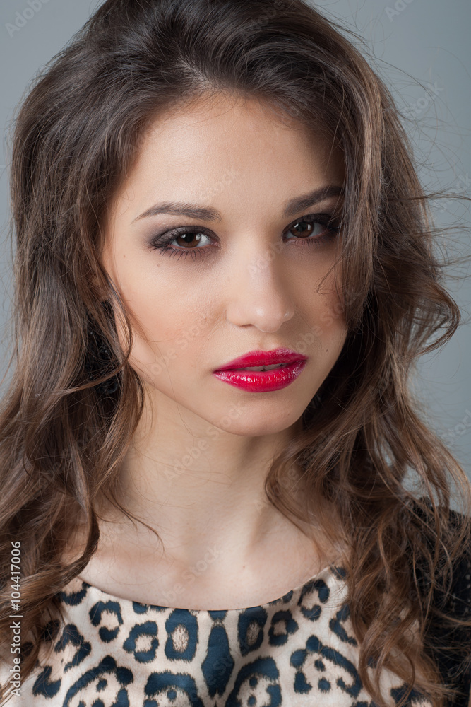 penetrating glance of a beautiful young girl. Natural beauty penetrating glance of a beautiful young girl. Natural beauty