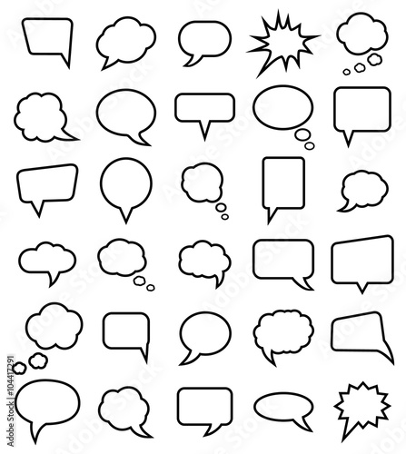 Speech bubble collection