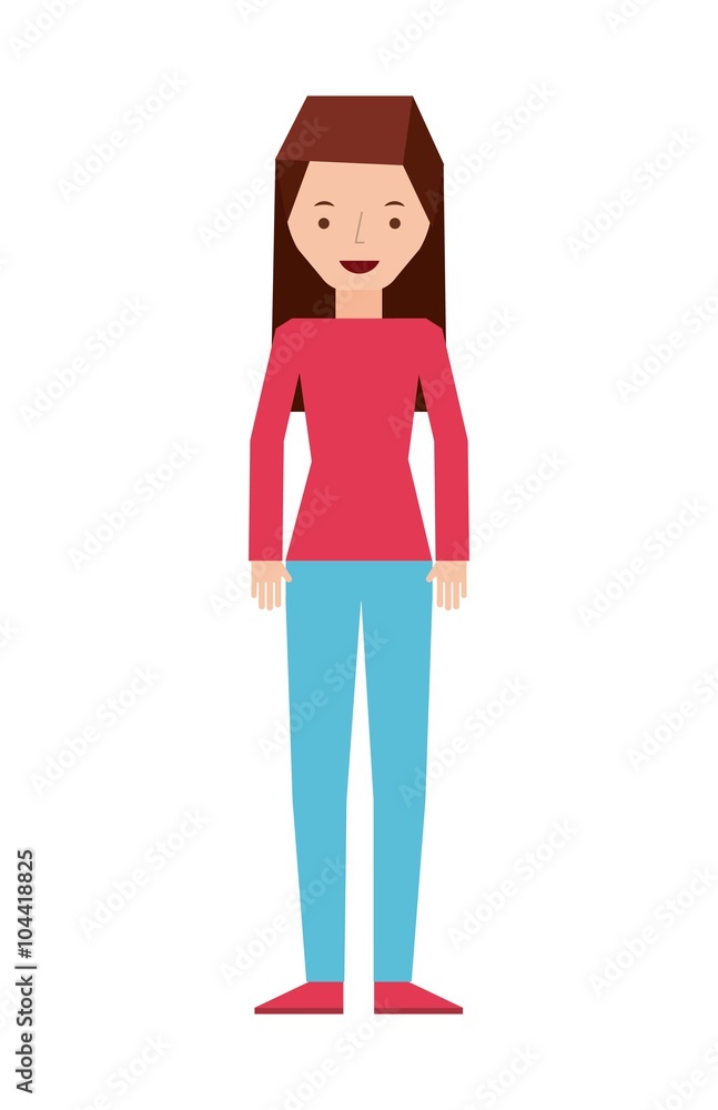 isolated person design 