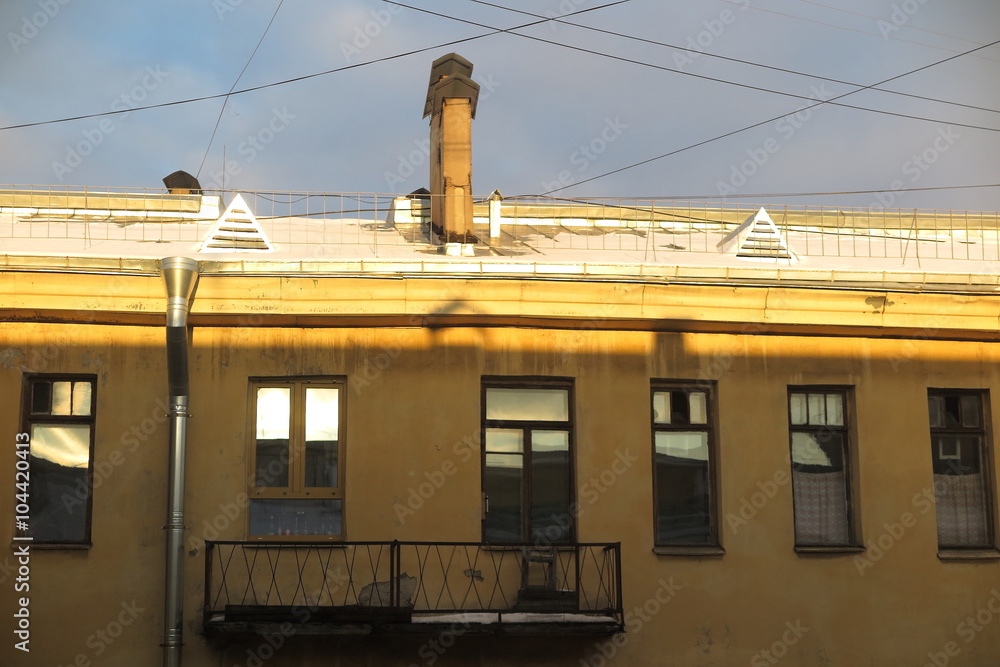 Centenary typical apartment building on Vasilyevsky Island, St. Petersburg, Russia Centenary typical apartment building on Vasilyevsky Island, St. Petersburg, Russia