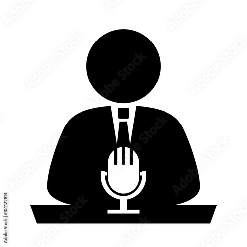 Radio announcer icon