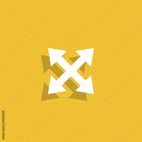 Fullscreen sign icon. Arrows symbol.