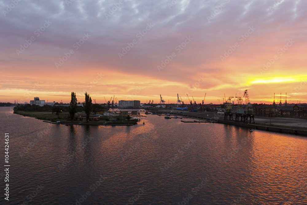 Port of Szczecin in Poland