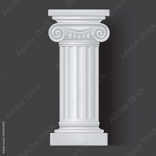 Roman vector white column icon