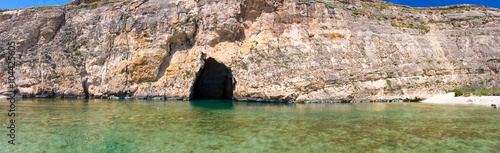 grotto in the rock by the sea