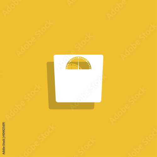 weighting icon. Flat design style.