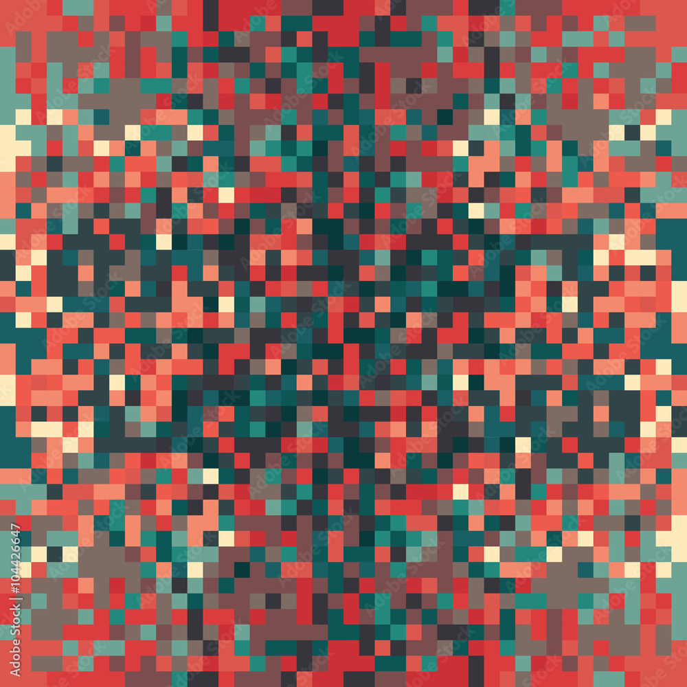 An abstract pixel art style vector background An abstract pixel art style vector background