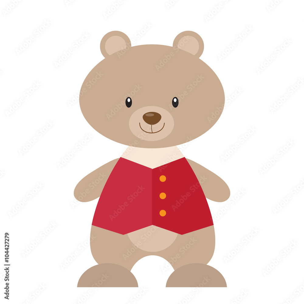 Fototapeta premium Cute bear vector illustration 