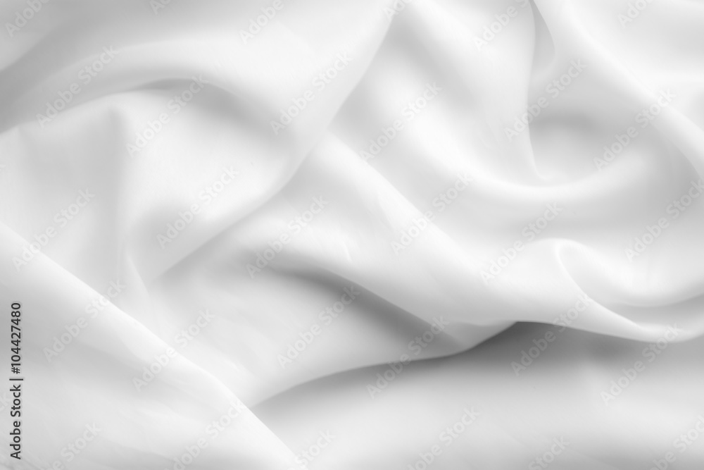 Obraz premium White cloth background abstract with soft waves.