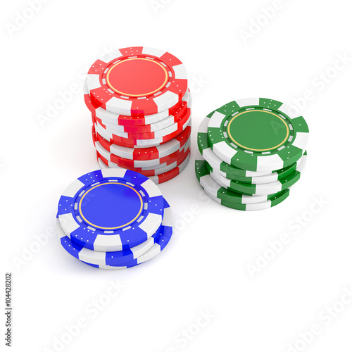 stacks of poker chips