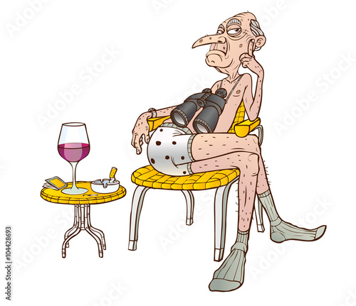Watcher with binocular