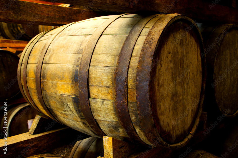 Wine barrels