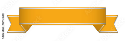 3D golden ribbon