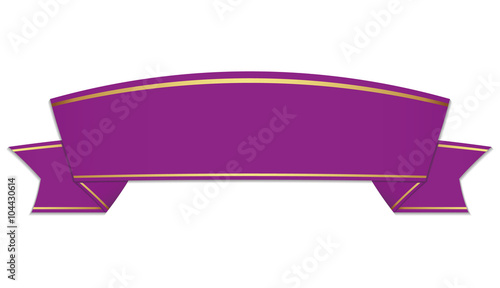 purple ribbon banner