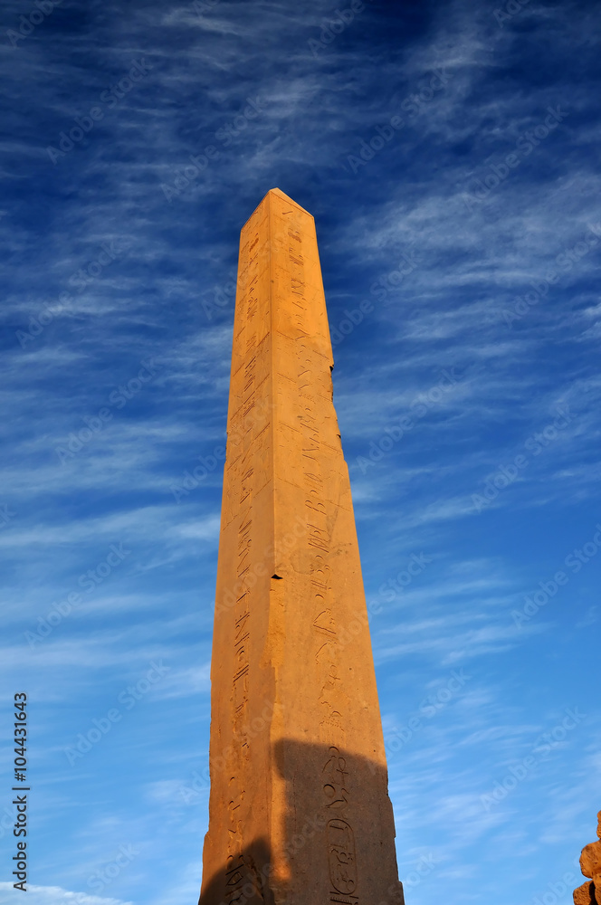 Hatshepshut's Obelisk at the Karnak temple, Luxor, Egypt