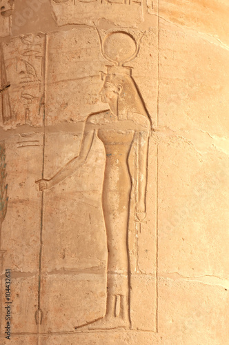 Hathor Temple bas relief