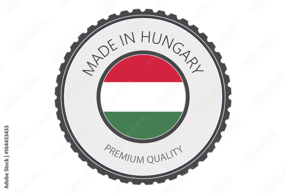 Made in Hungary Seal, Hungarian Flag (Vector Art) Made in Hungary Seal, Hungarian Flag (Vector Art)
