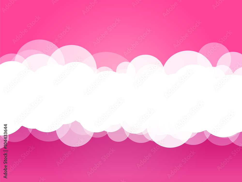 clouds pink background
