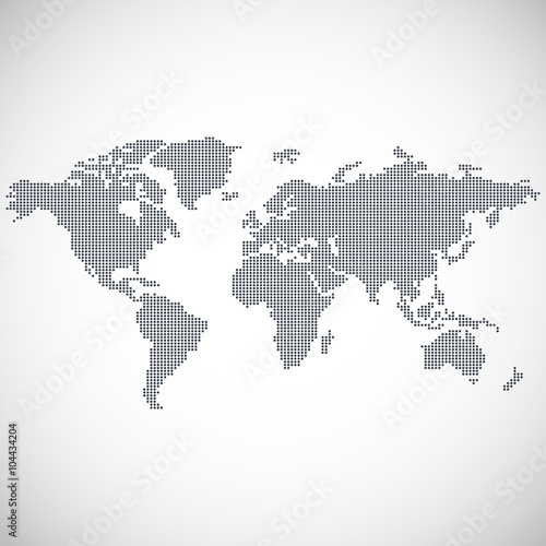 dotted world map