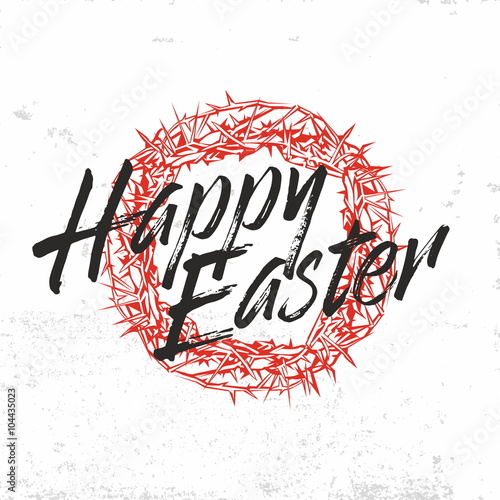 Biblical illustration. Christ is risen. Happy Easter
