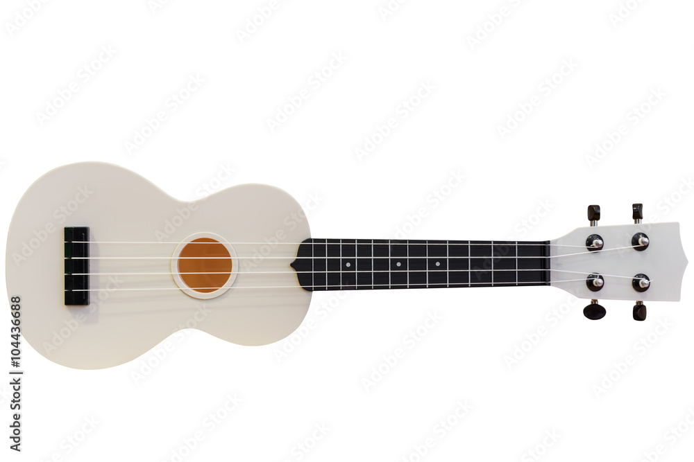 Fototapeta premium Acoustic guitar isolated on a white background