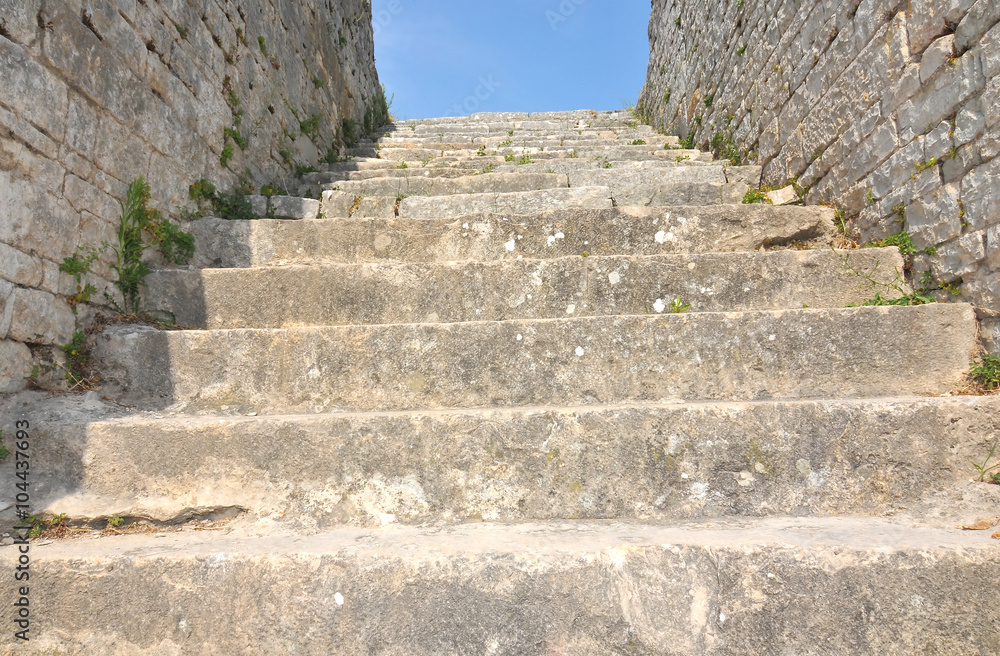 Ancient roman stairway