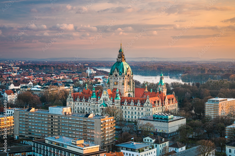 Rathaus in Hannover, Deutschland