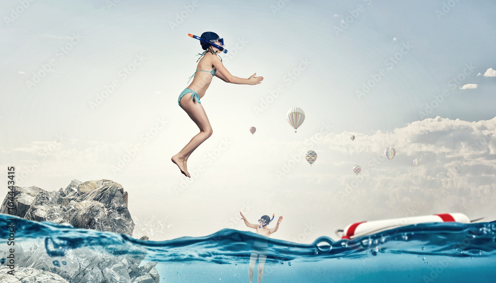 Naklejka premium My great summer vacation