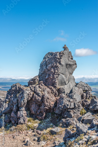 Big rock on mountain