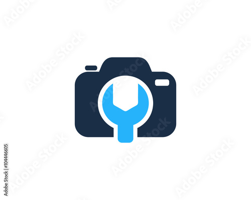 Camera Repair Photography Logo Design Template